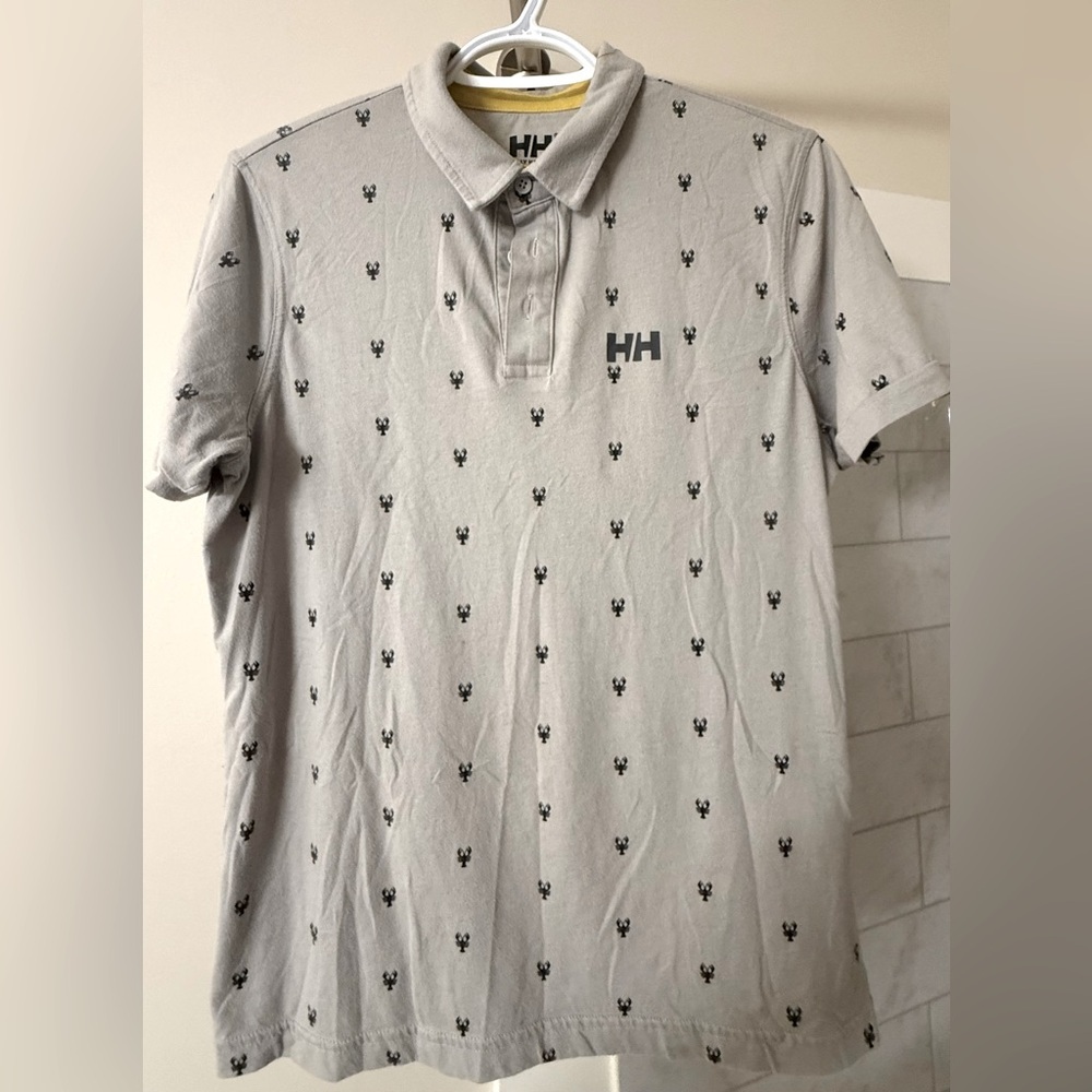 Lobster Helly Hansen golf tee grey